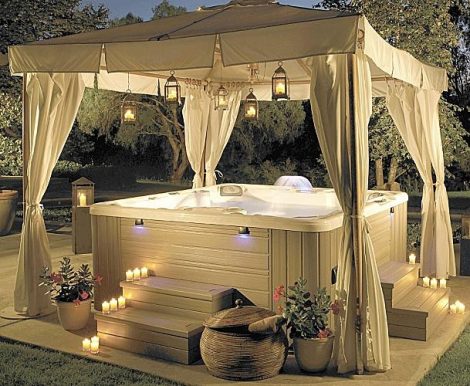 hot tub privacy enclosure