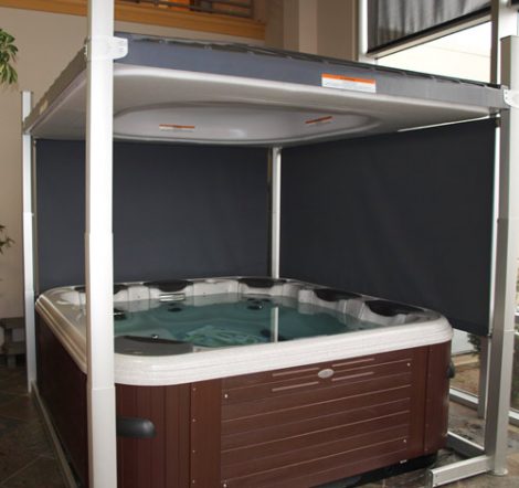 simple hot tub enclosure